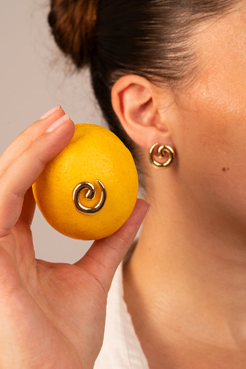 Amalfi - Boucles Torsade Doré Boucle d'oreille