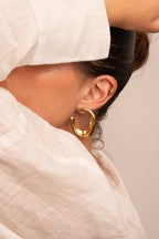 Iris - Boucles Doré Boucle d'oreille