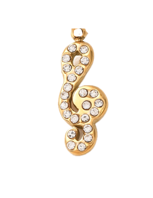 Note de Musique Strass Charm