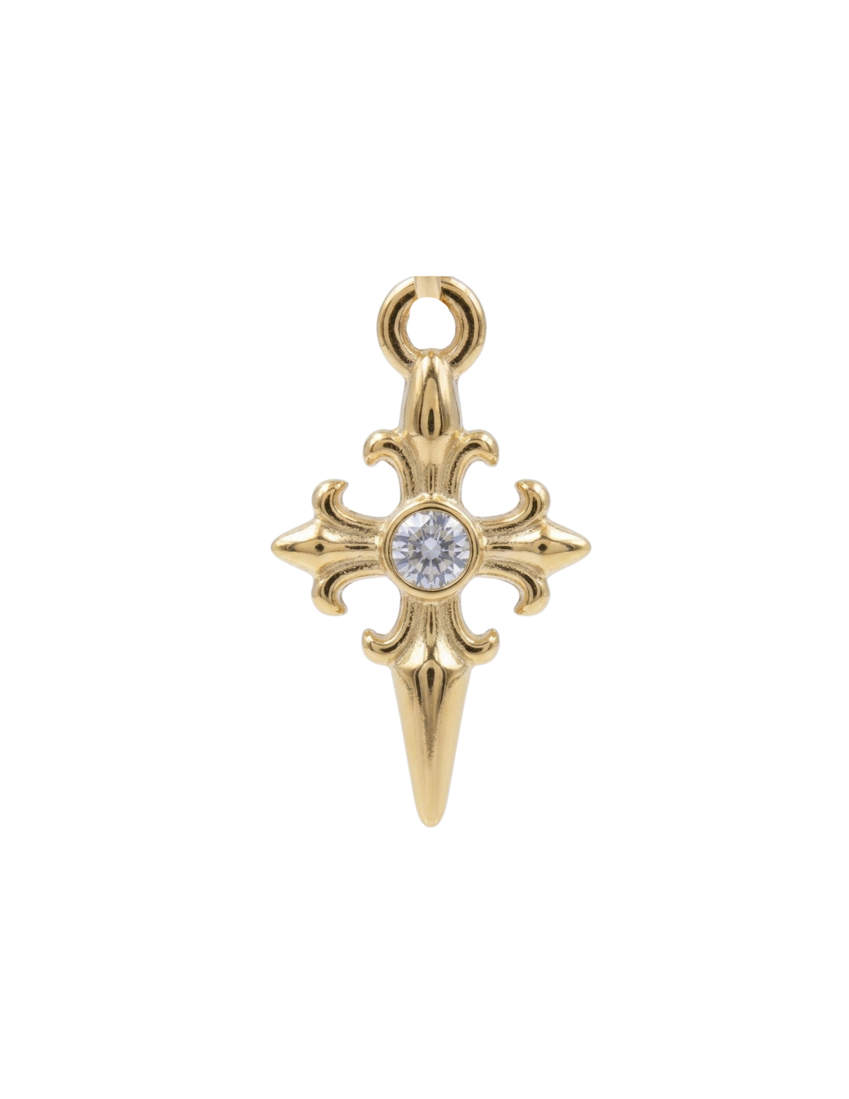 Croix Fleur de Lys Charm