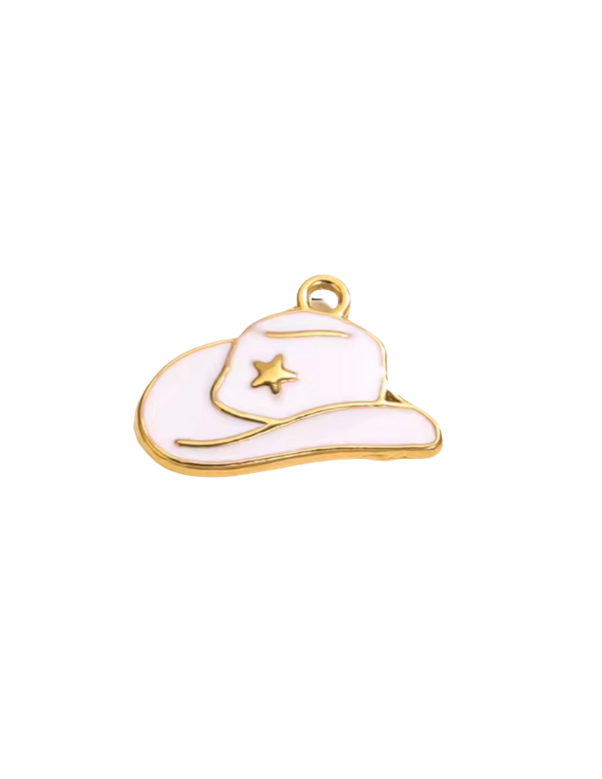 Chapeau de Cowboy Blanc Charm