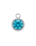 Strass Bleu Turquoise Charm