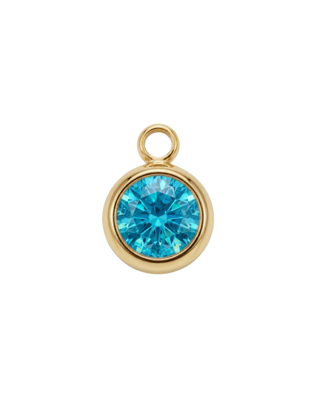 Strass Bleu Turquoise Charm
