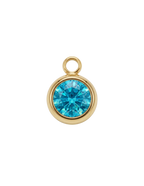 Strass Bleu Turquoise Charm