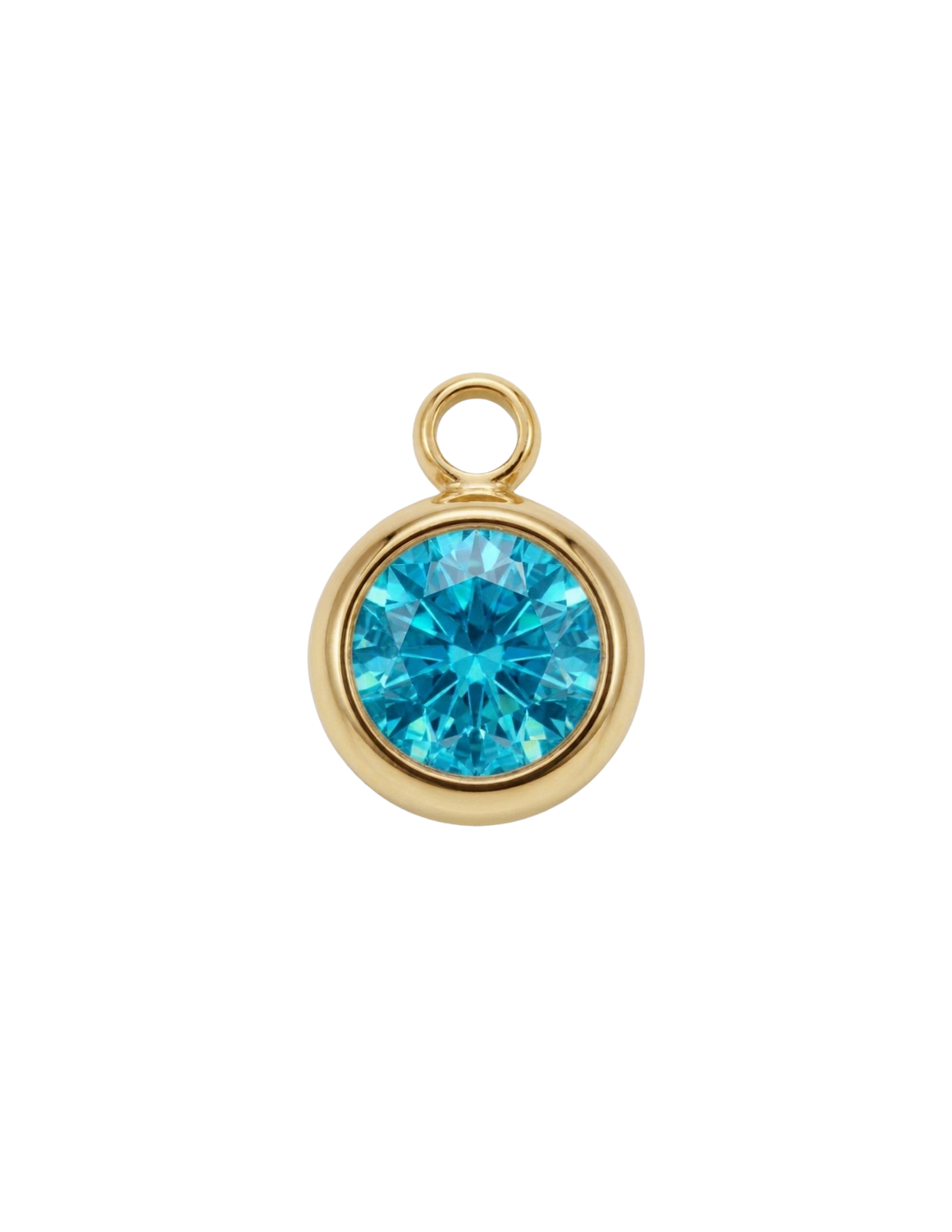 Strass Bleu Turquoise Charm
