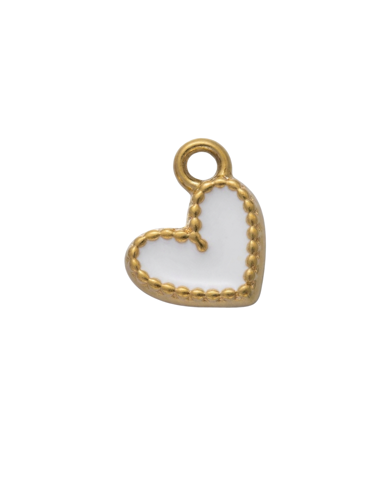 Coeur Blanc Charm