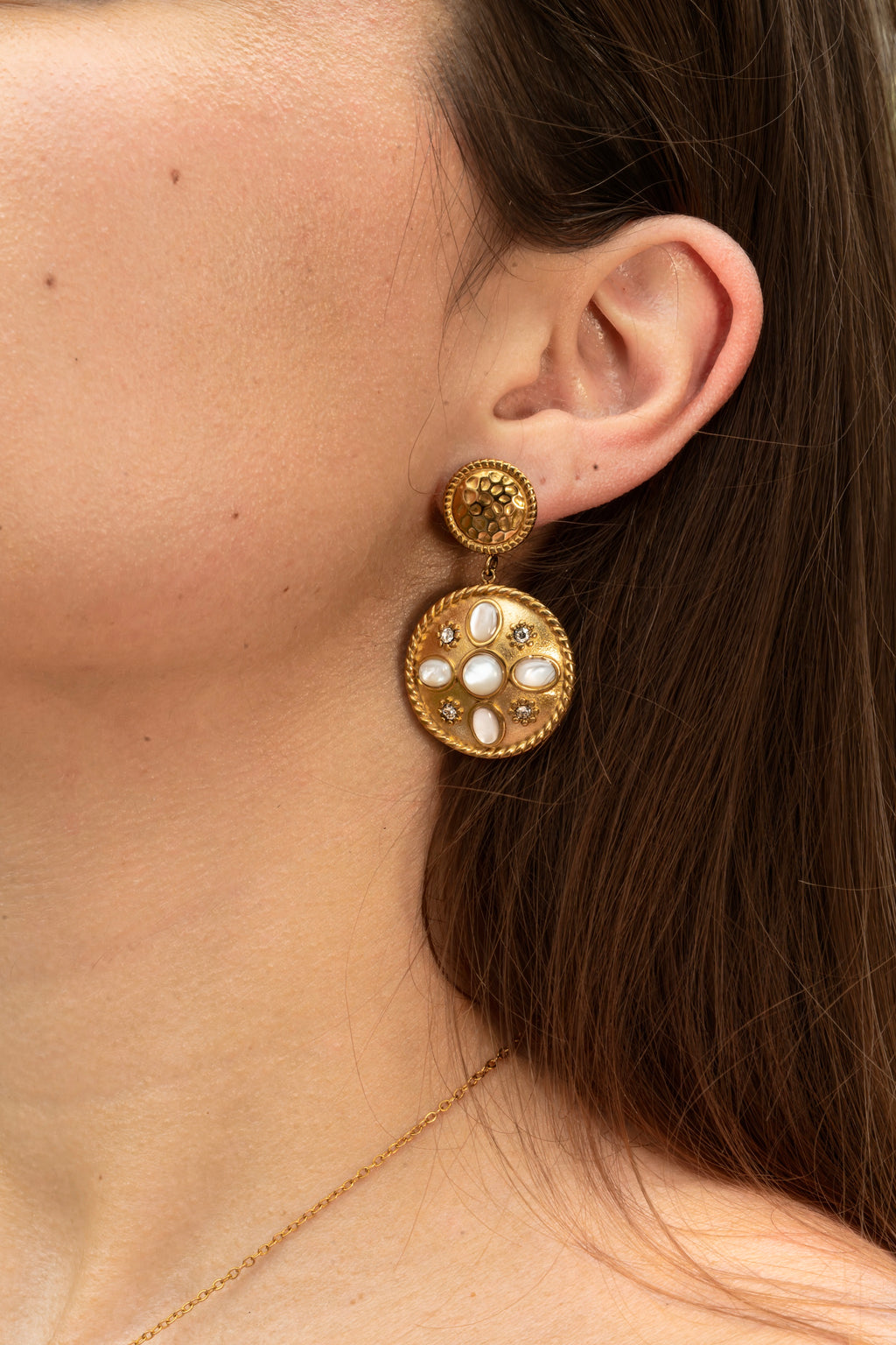 Positano - Boucles Pendante Nacré ou Multicolore Boucle d'oreille