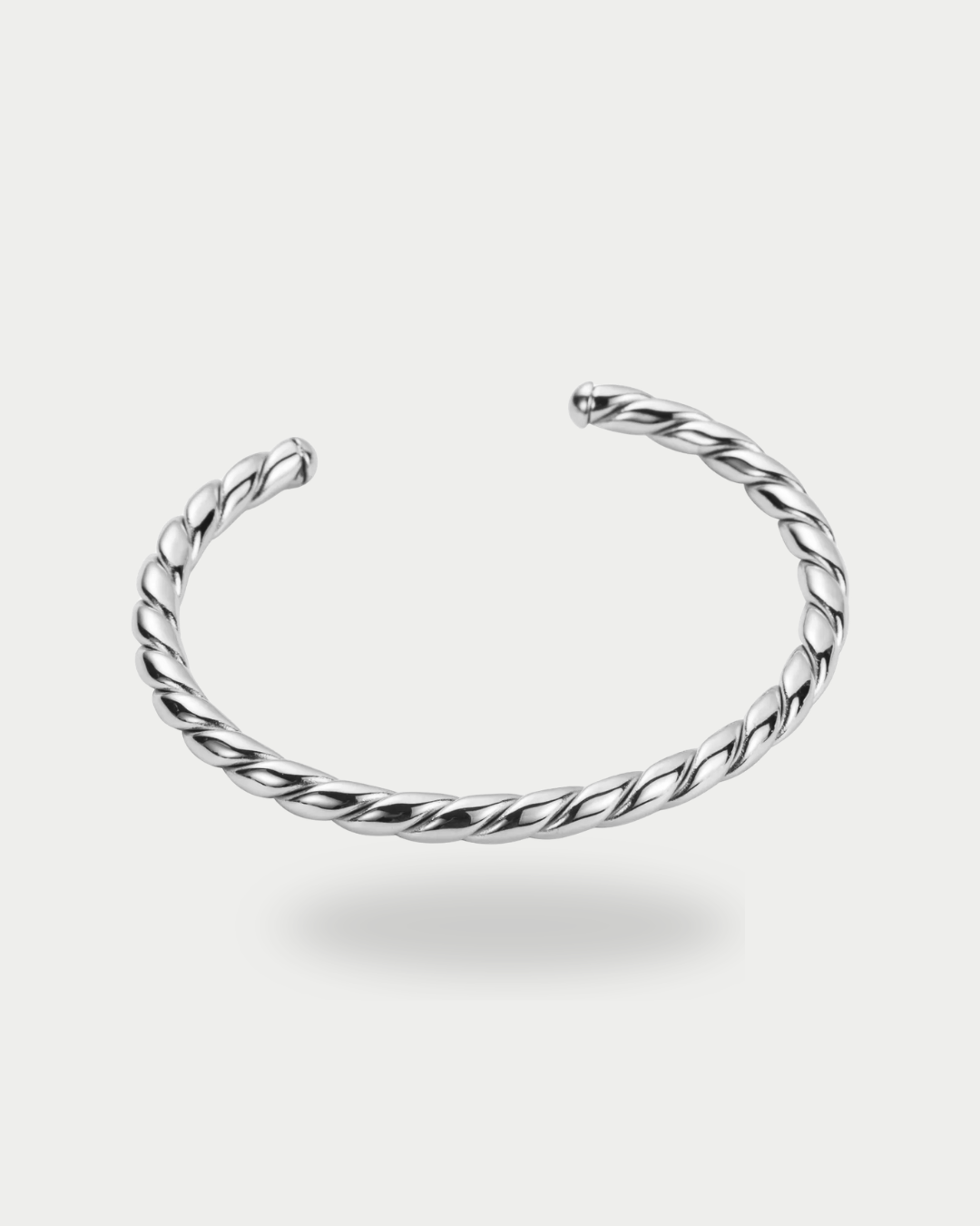 Triton - Bracelet Jonc Argenté Bracelet