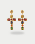 Querida - Boucles Pendantes Croix Boucle d'oreille