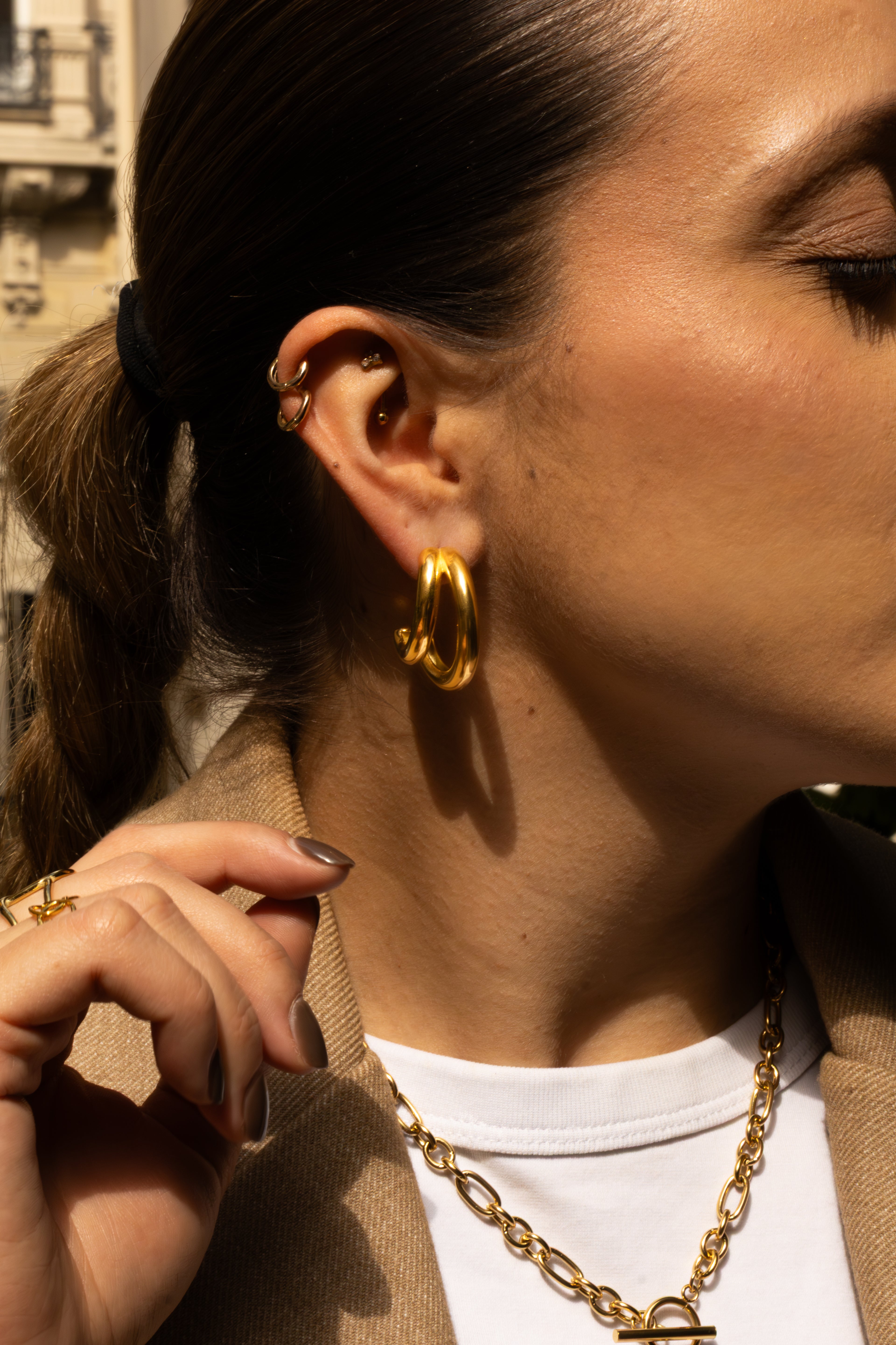 London - Boucles Créoles Boucle d'oreille