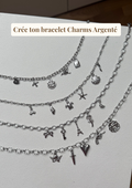 Bracelet Charms Personnalisable Argenté Bracelet
