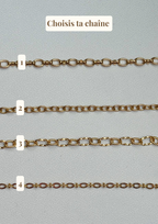 Collier Charms Personnalisable - Doré Collier