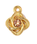 Fleur Strass Rose Charm