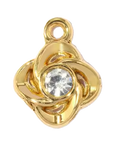 Fleur Strass Blanc Charm