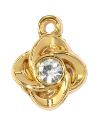 Fleur Strass Blanc Charm