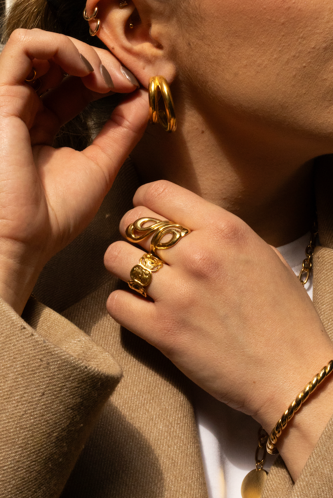 Aurore - Bague Fleur Doré ou Argenté Bague