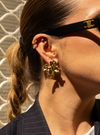 Lilia - Boucles Fleur Doré ou Argenté Boucle d'oreille