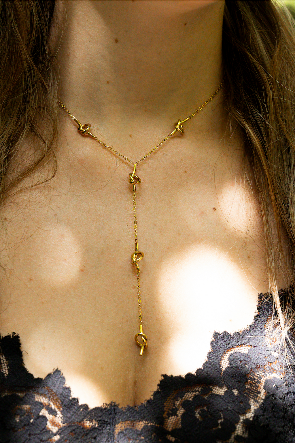 Eclat - Collier Cascade Doré ou Argenté Collier