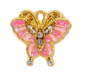 Papillon Rose Charm