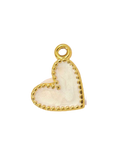 Coeur Blanc Nacre Charm