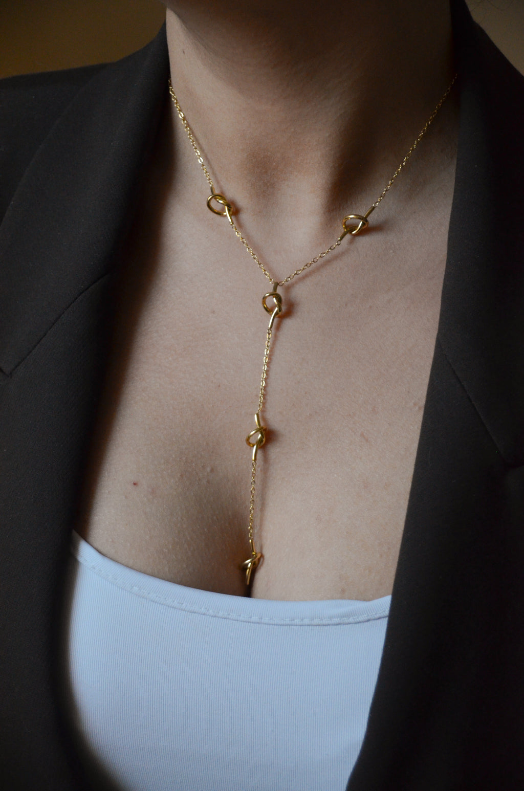 Eclat - Collier Cascade Doré ou Argenté Collier