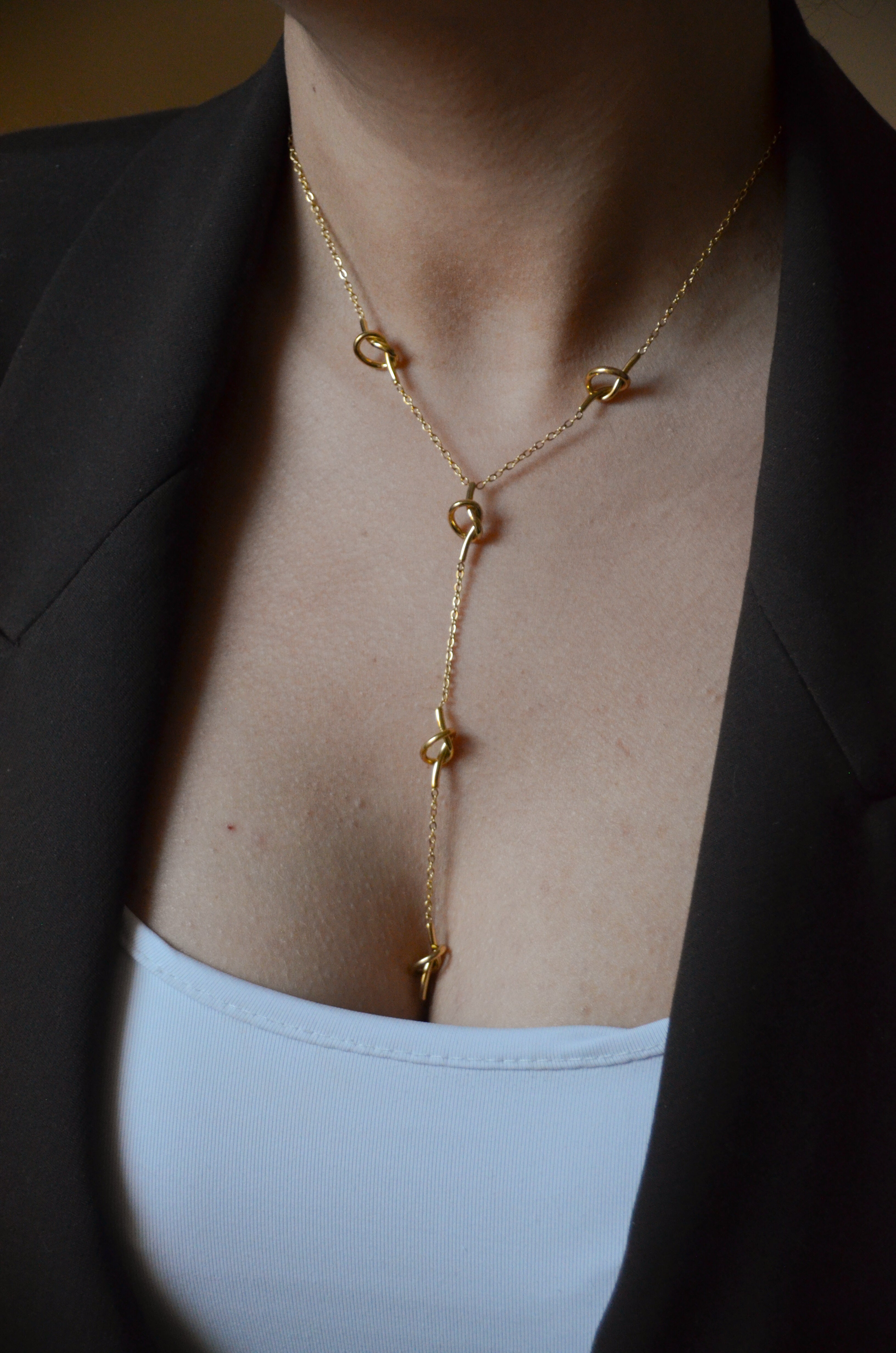 Eclat - Collier Cascade Doré ou Argenté Collier