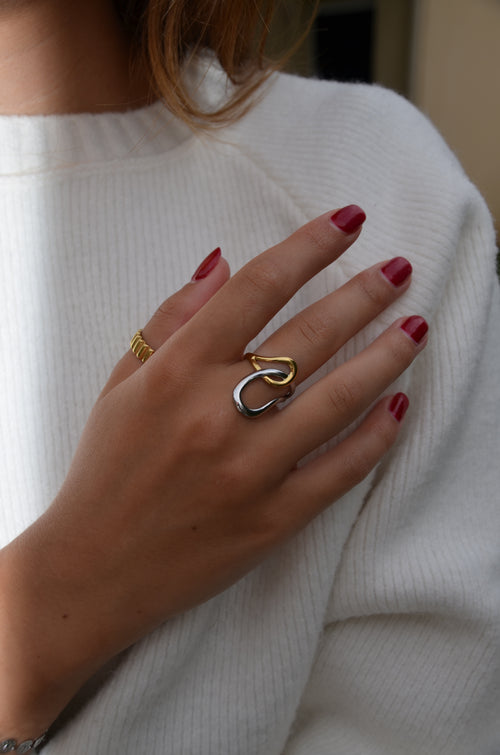 Abba - Bague Bicolore Bague