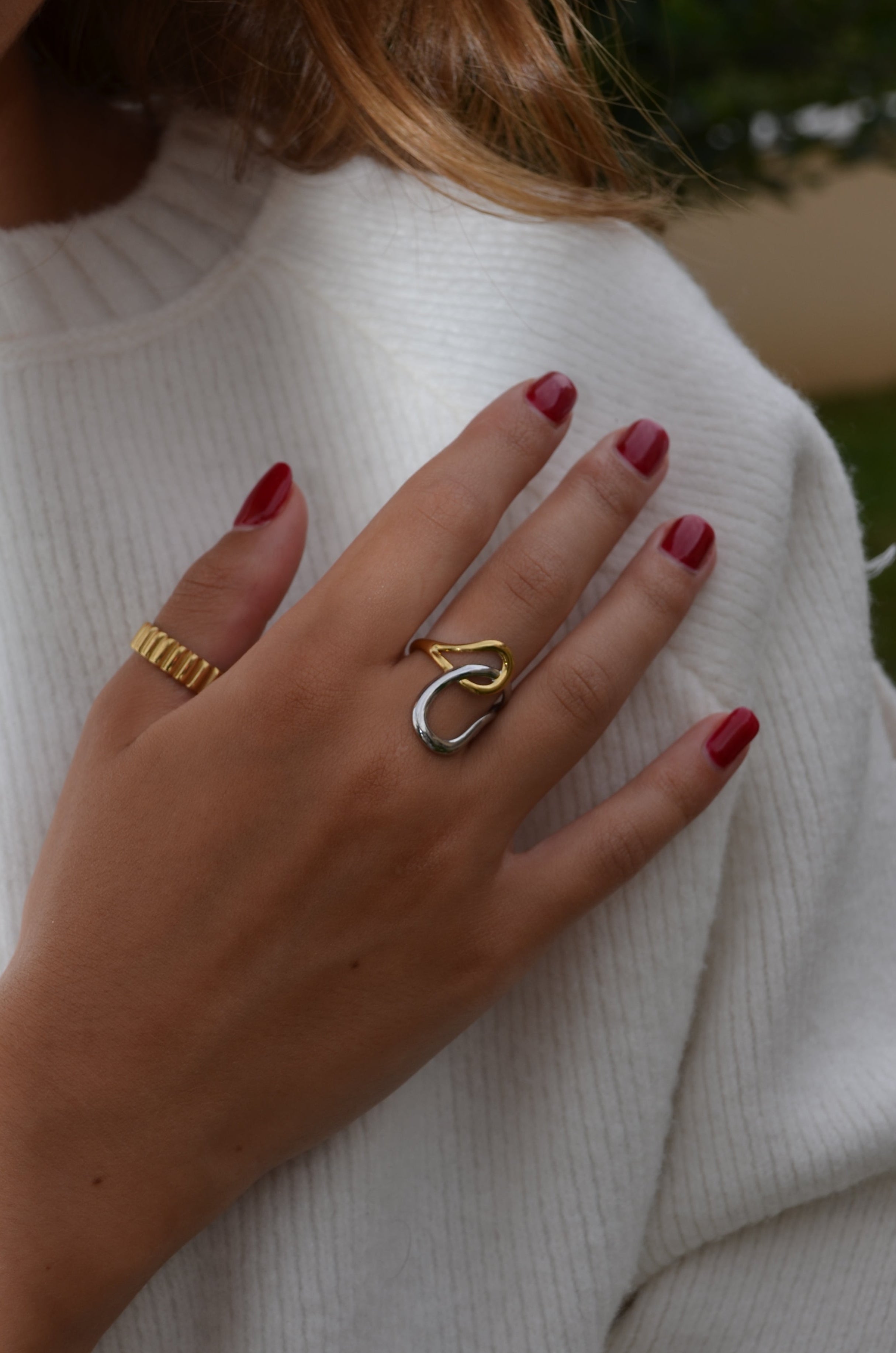 Abba - Bague Bicolore Bague