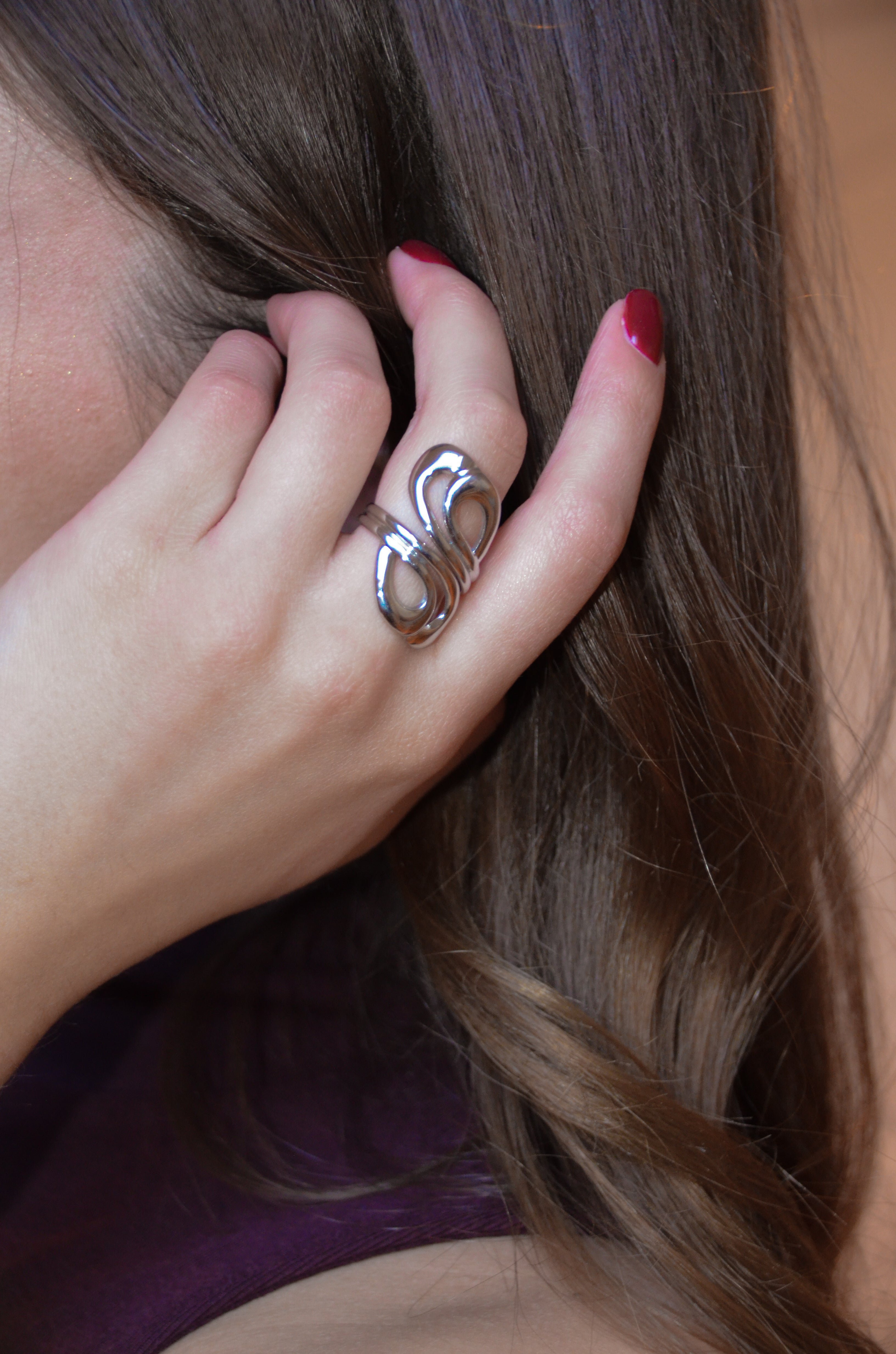 Rose - Bague Doré et Argenté Bague
