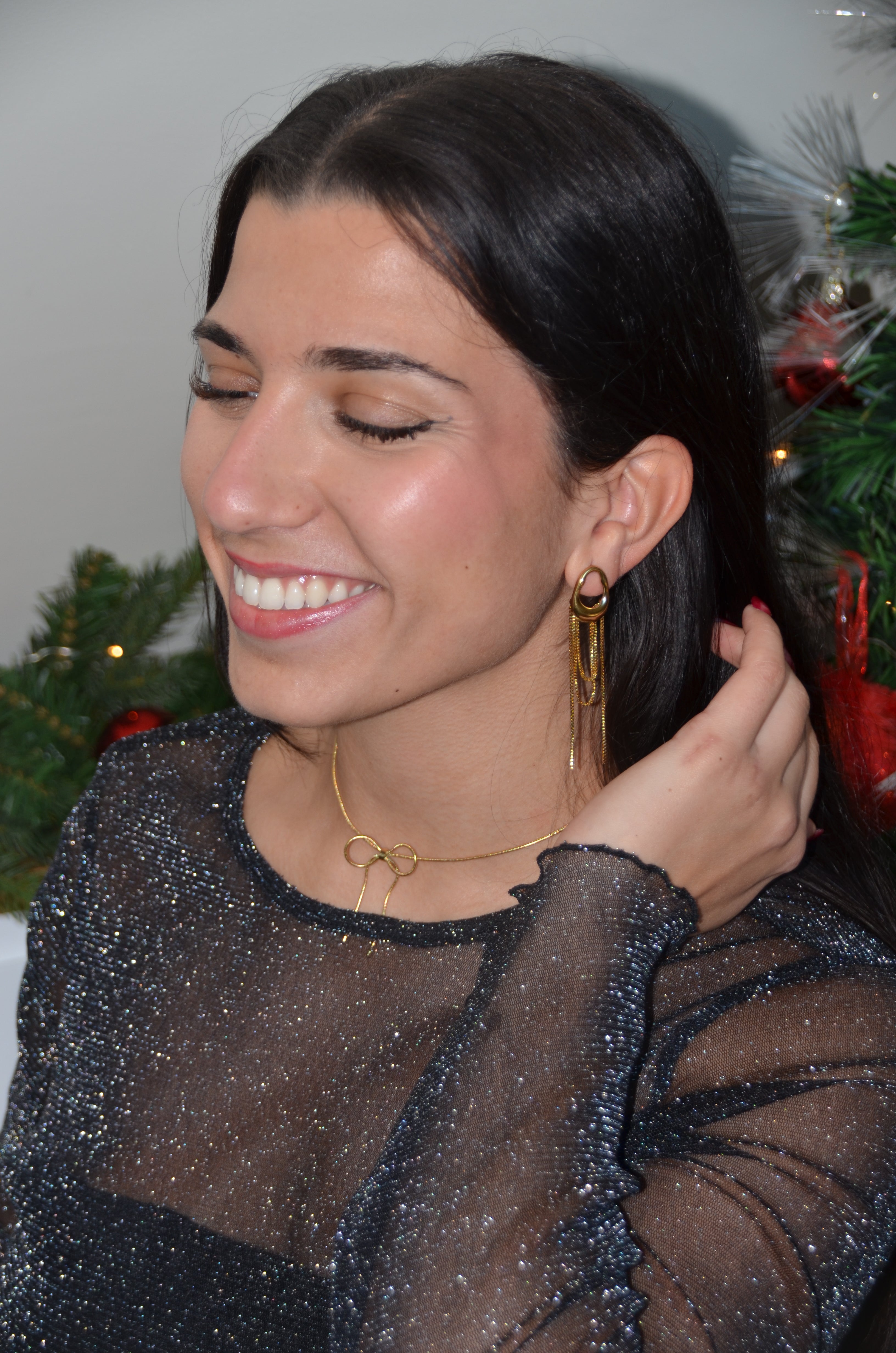 Eden - Boucles Pendantes Doré Boucle d'oreille