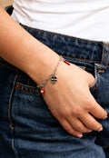 Bracelet Charms Personnalisable Argenté Bracelet