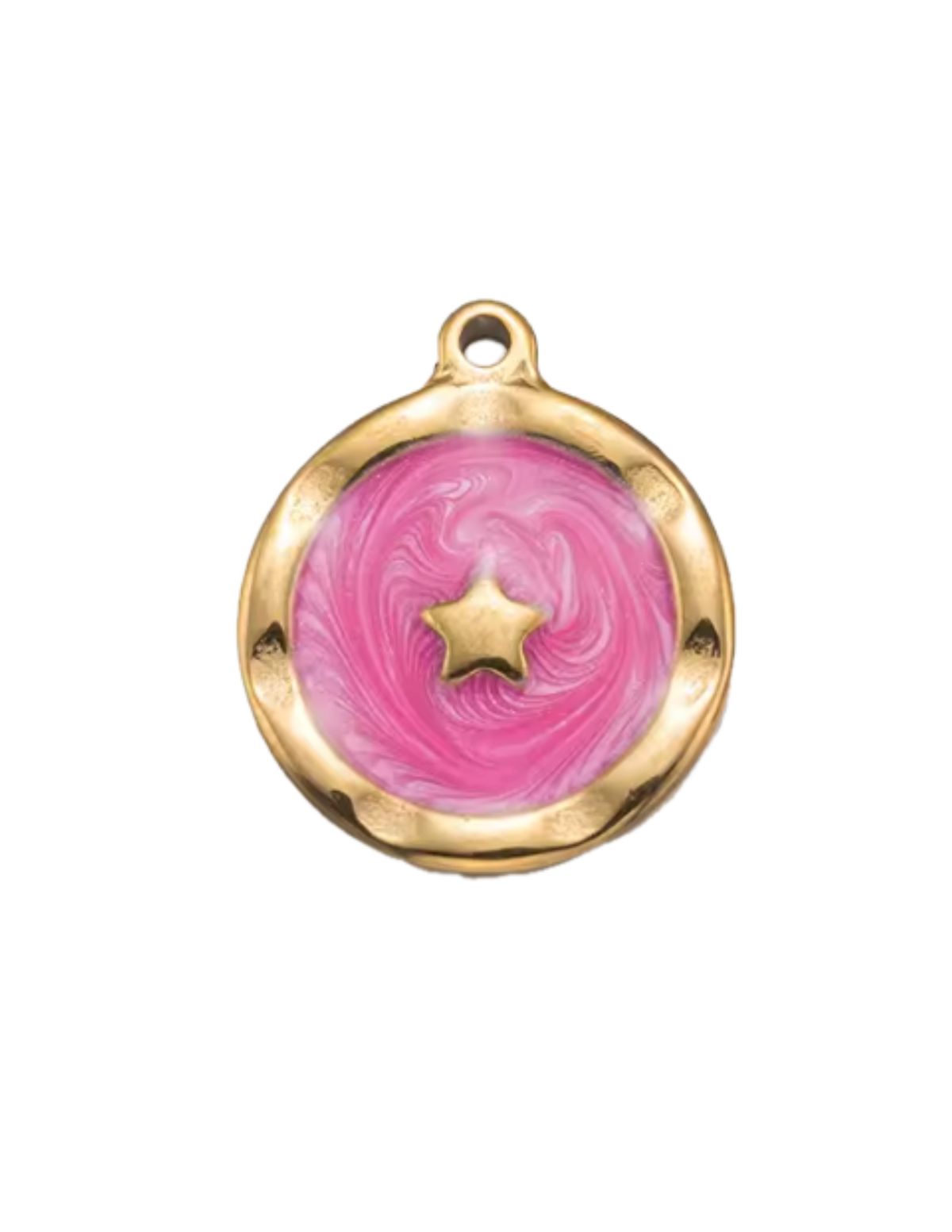 Pendentif Etoile Rose