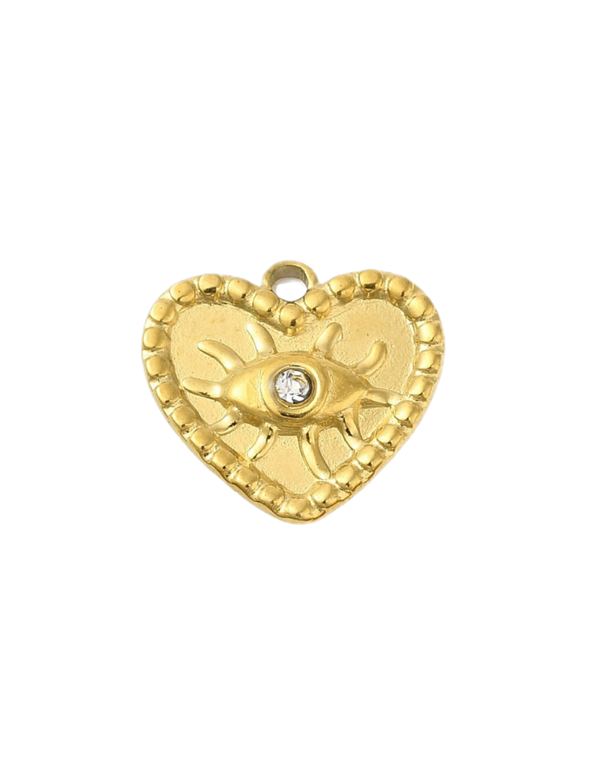 Coeur Oeil Strass 