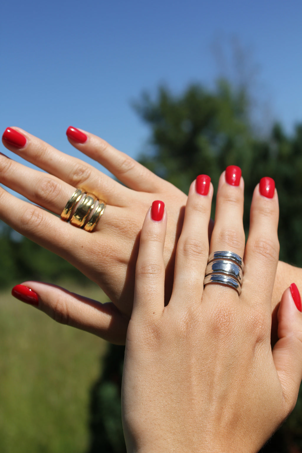 Fiera - Bague Dorée, Argentée ou Bicolore Bague