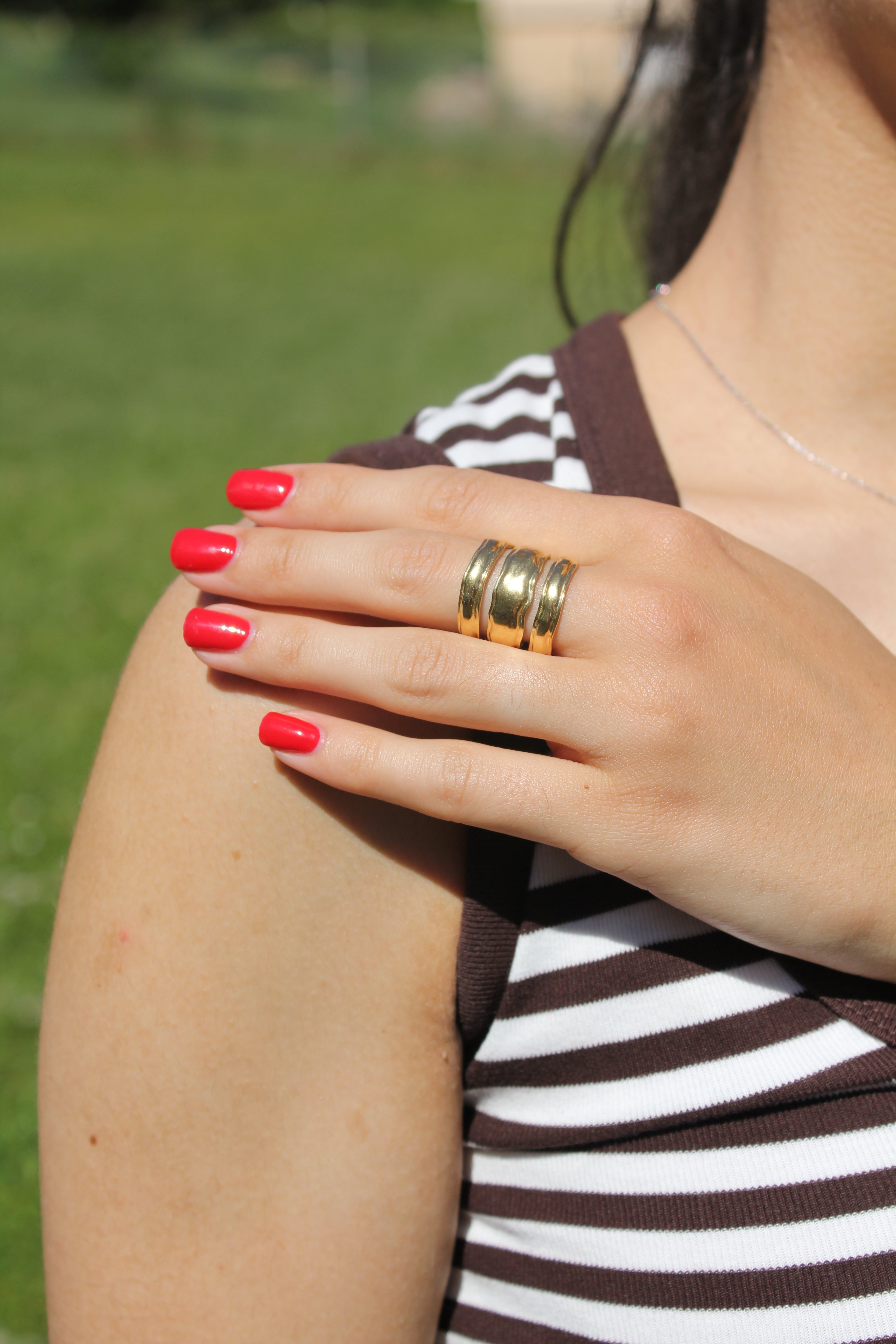Fiera - Bague Dorée, Argentée ou Bicolore Bague