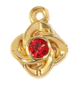 Fleur Strass Rouge Charm