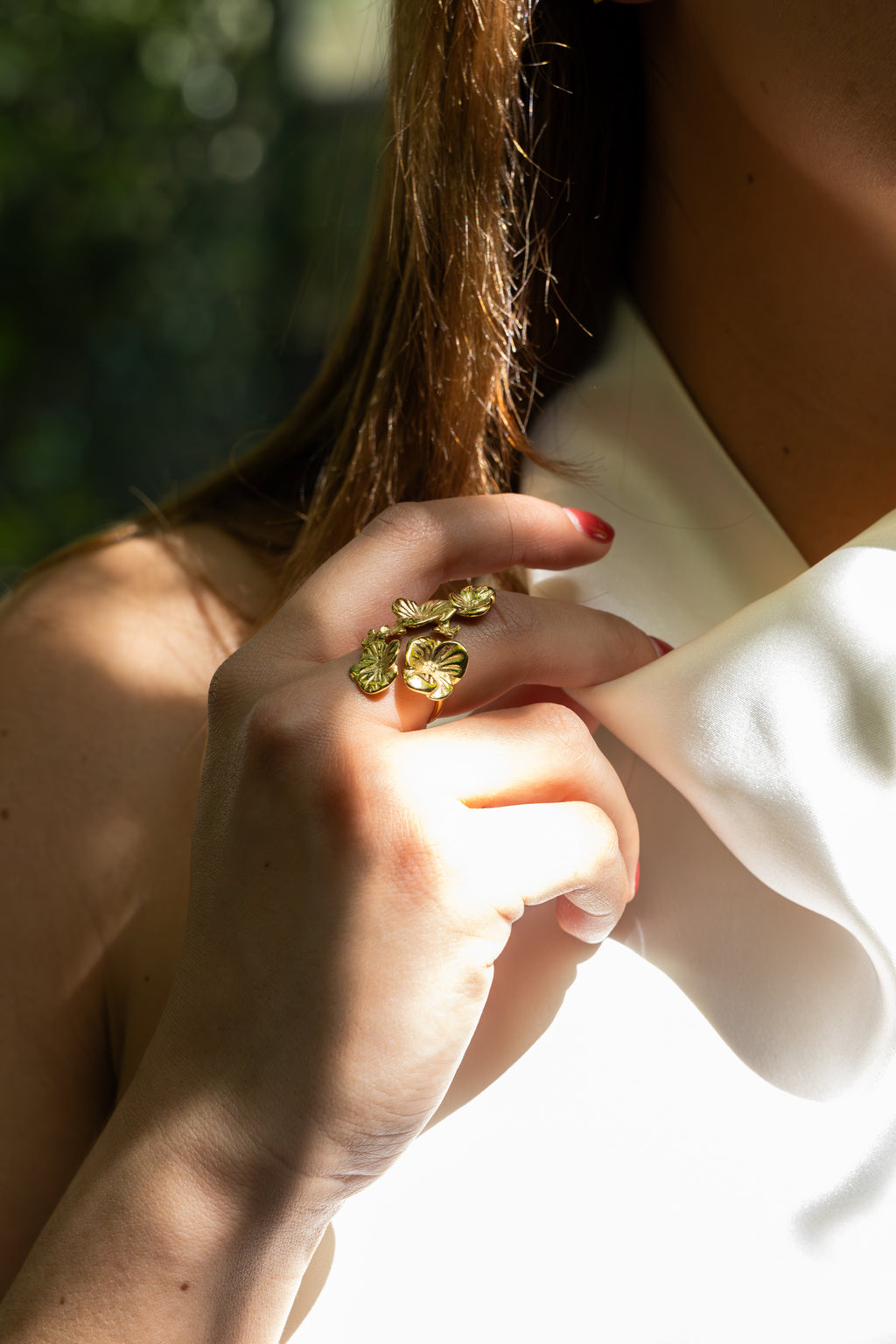 Floria - Bague Fleur Doré Bague