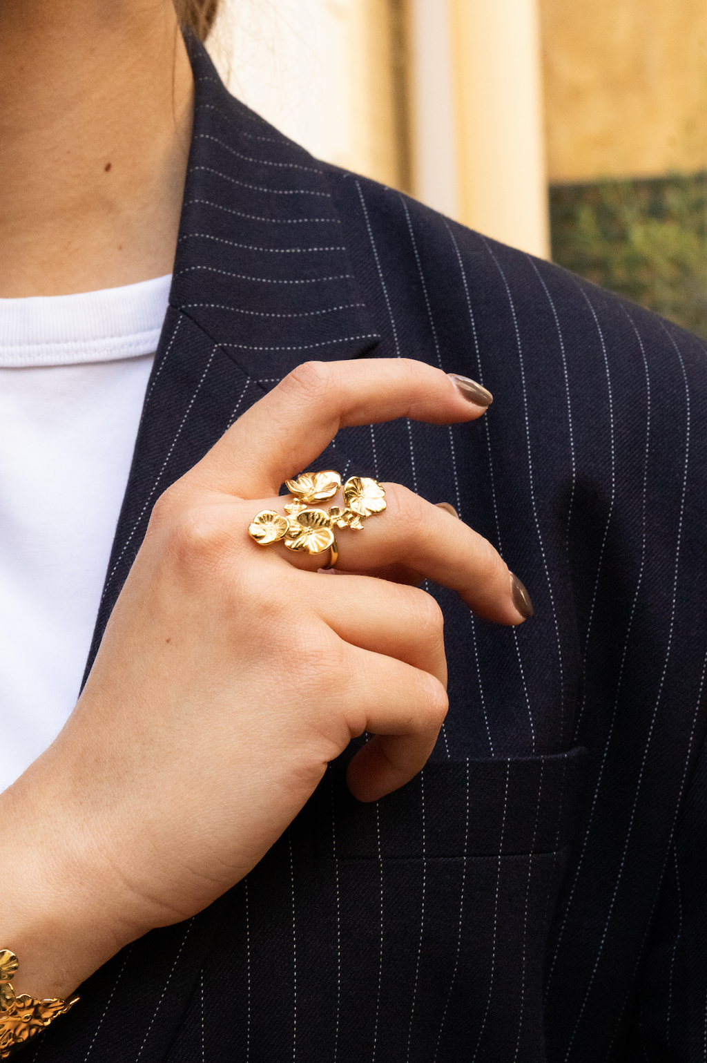 Floria - Bague Fleur Doré Bague