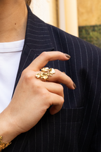 Floria - Bague Fleur Doré Bague