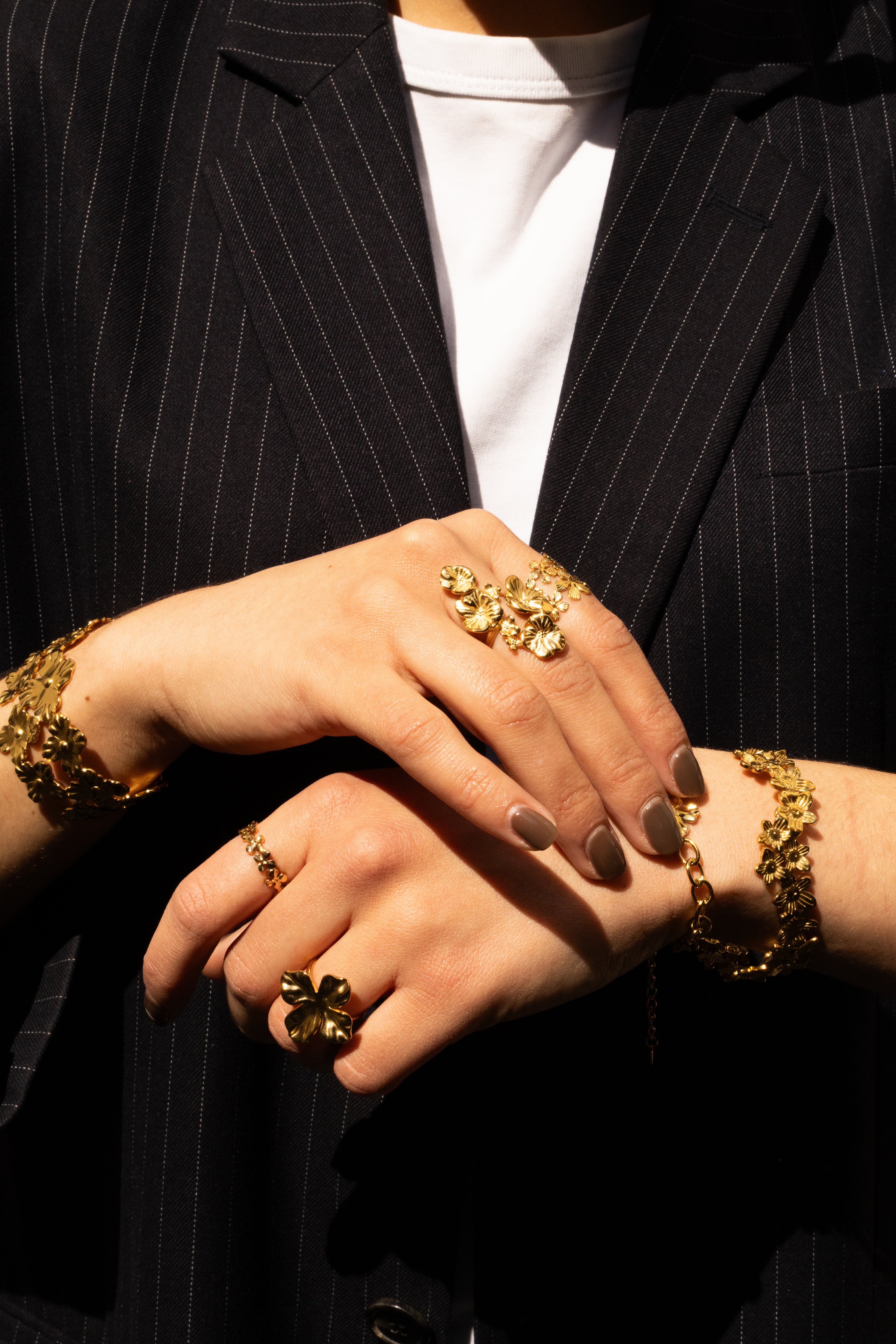Floria - Bague Fleur Doré Bague