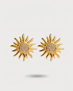 Sunset - Boucles d'oreilles Soleil à Strass Boucle d'oreille