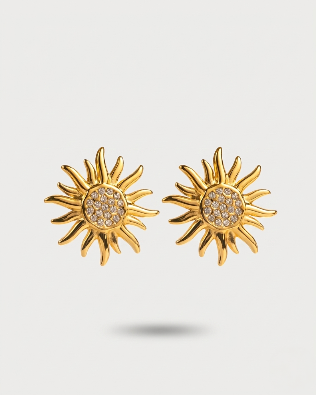 Sunset - Boucles d'oreilles Soleil à Strass Boucle d'oreille