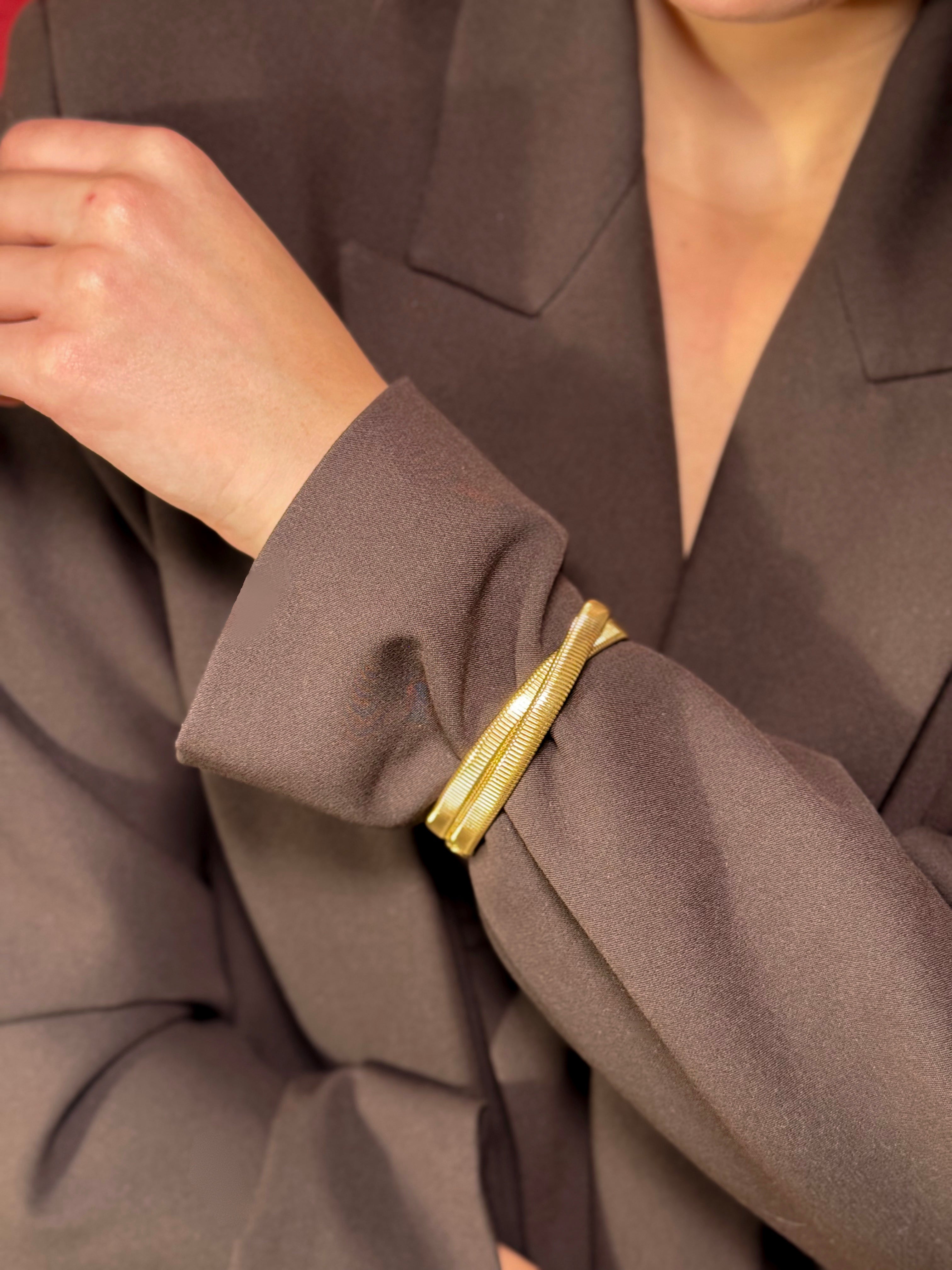 Glow - Jonc Doré Ajustable Bracelet