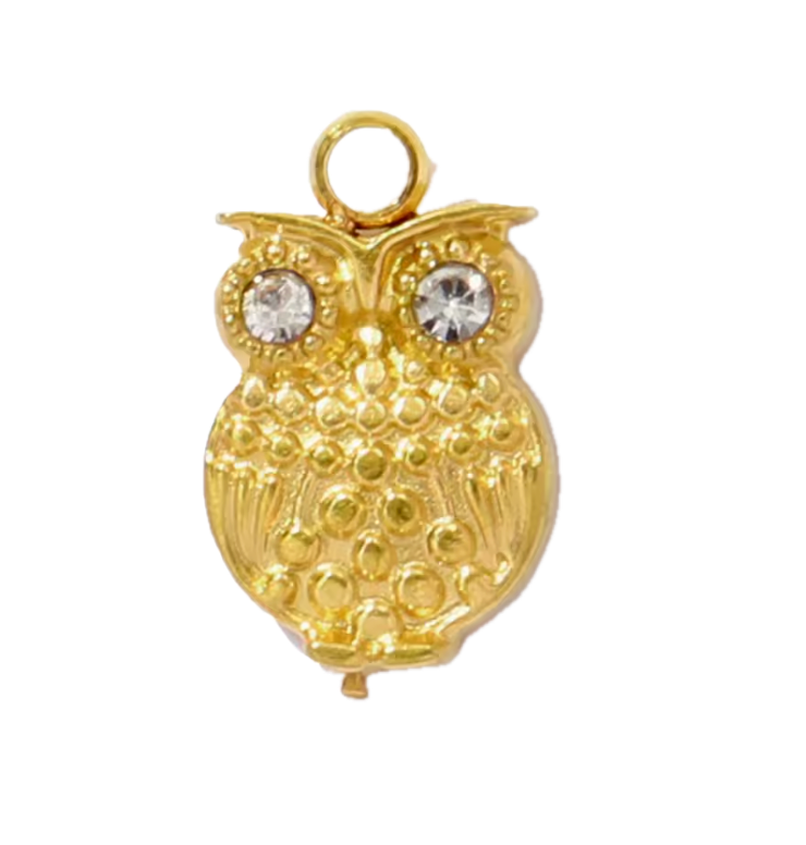 Hibou Strass Charm