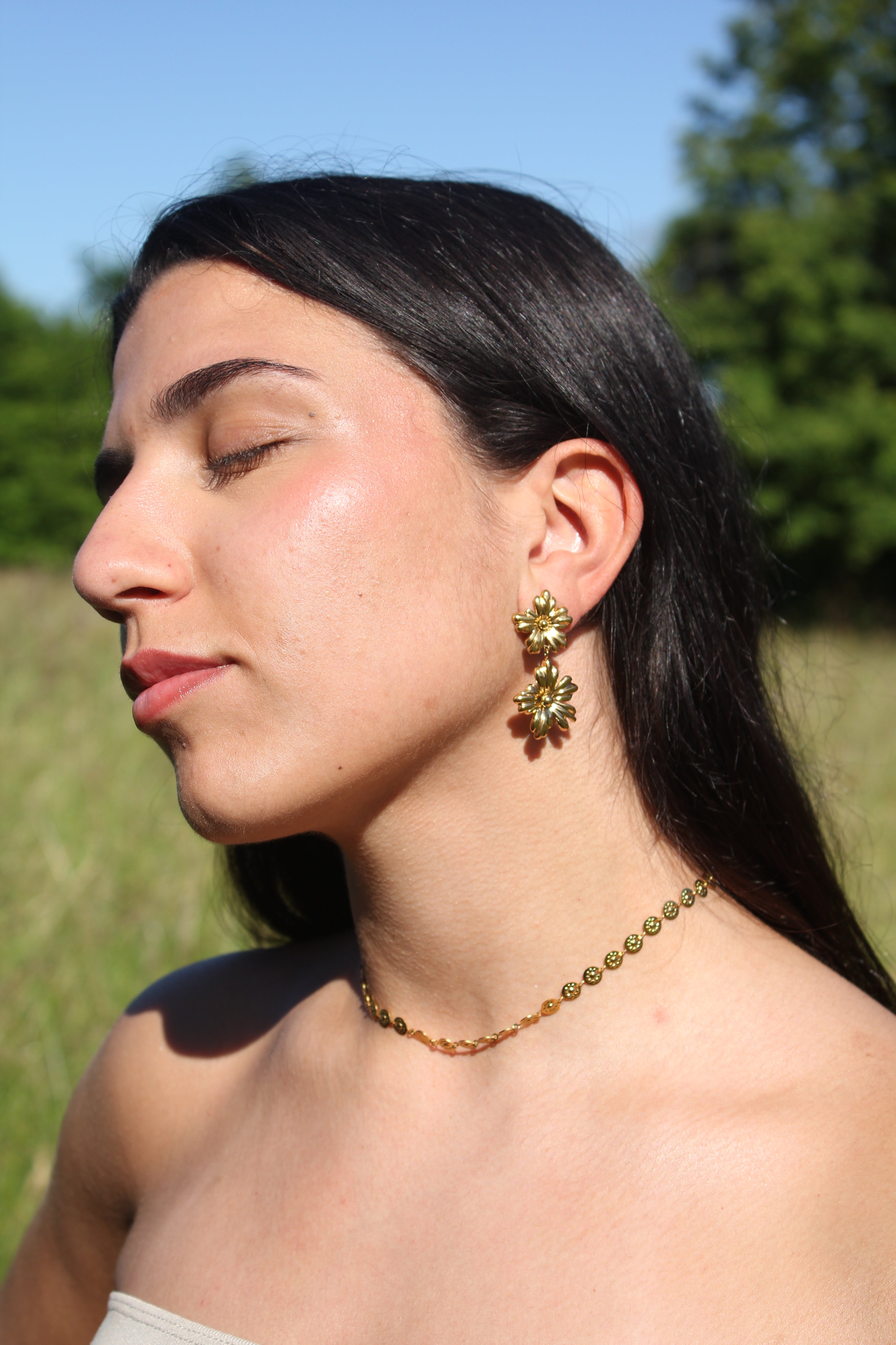 Florella - Boucles Fleurs Boucle d'oreille