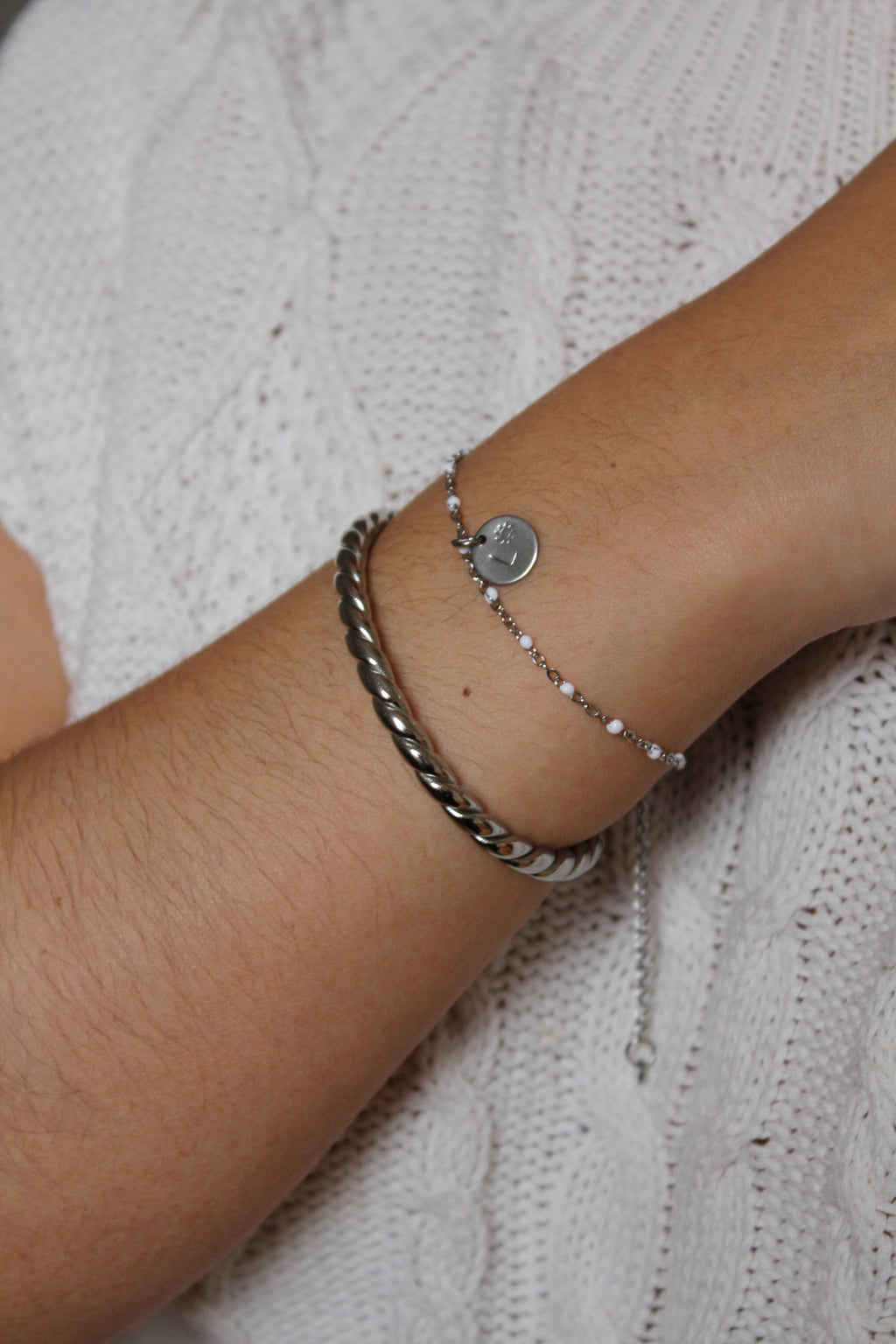 Laguna - Bracelet Personnalisable Argenté Bracelet