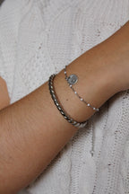 Laguna - Bracelet Personnalisable Argenté Bracelet