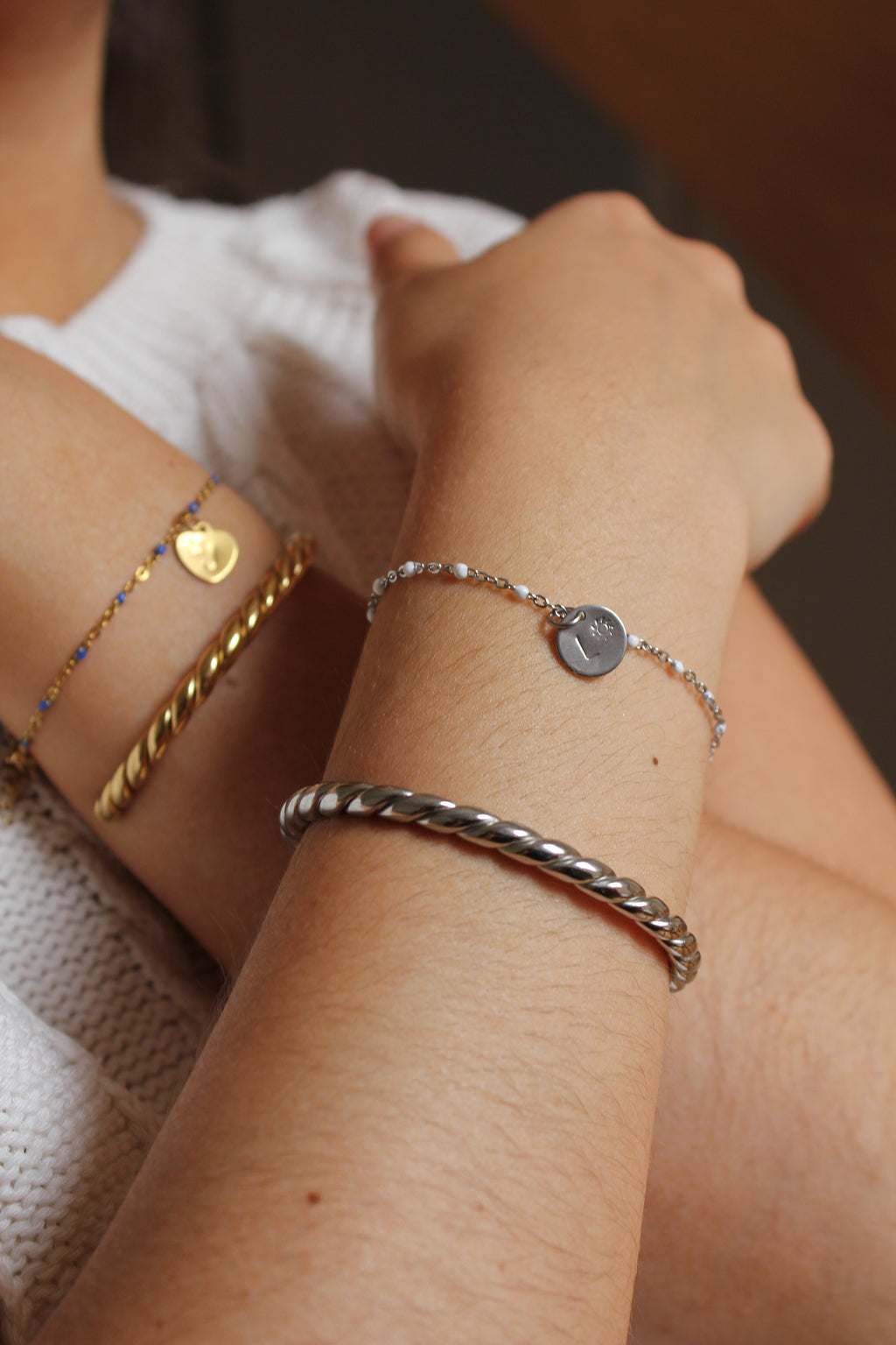 Laguna - Bracelet Personnalisable Argenté Bracelet