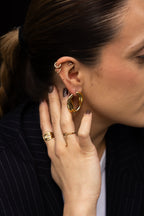 Golden - Boucles Doré Boucle d'oreille