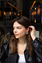 Lilia - Boucles Fleur Doré ou Argenté Boucle d'oreille